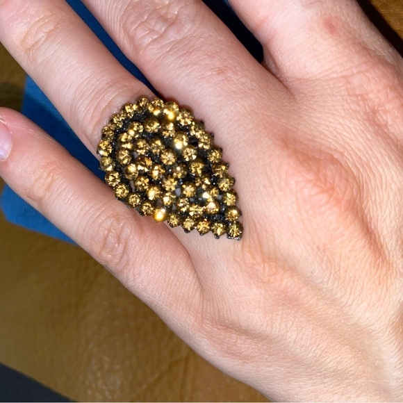 Ring with  matching bracelet brown-honey colors - Picture 3 of 9